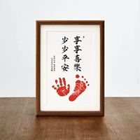 Персиковый защитный амулет, отпечатки рук и ног, 12 дюймов, 10см