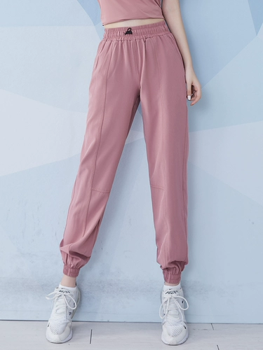 Штаны, дорожные леггинсы, комбинезон для спортзала, осенние, свободный крой, для бега, высокая талия