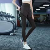 Комбинезон для спортзала, тонкие штаны, дышащий эластичный спортивный комплект для йоги для тренировок, высокая талия, в обтяжку, для бега