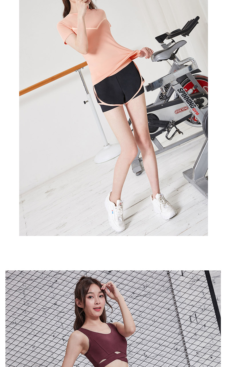 Quần short chống ánh sáng thể thao nữ mùa hè mỏng phần quần yoga lỏng lẻo chạy nhanh khô quần nóng tập thể dục - Quần thể thao quần thể dục nữ