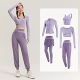 Спортивный костюм, одежда для йоги для тренировок, лонгслив для спортзала, изысканный стиль, по фигуре, для бега, популярно в интернете