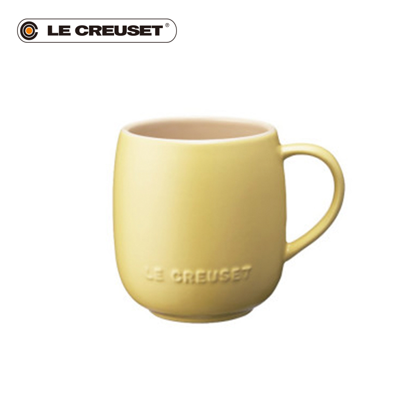 France 's LE CREUSET cool color stoneware 380 ml of u - shaped mark cup fat cup