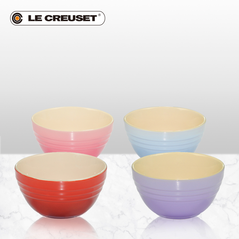 France 's LE CREUSET cool color stoneware multi - functional small bowl diameter 12.5 CM