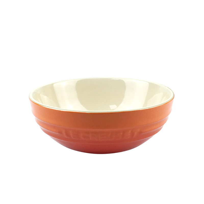 France 's LE CREUSET cool color stoneware multifunctional bowl diameter 15 cm