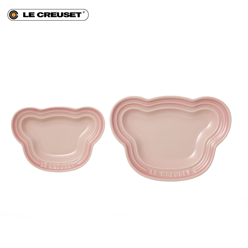 France cool color LE CREUSET stoneware children cutlery set creative girl express it in baby pink blossoms