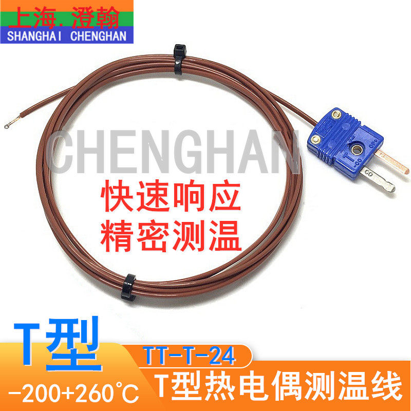 T型热电偶 T型测温线TT-T-24-SLE热电偶感温线 T型快速响应热电偶