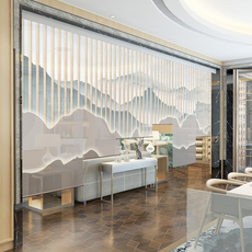 Шторы рулонные 窗帘办公室隔热防晒电动阳台遮阳帘遮光升降手拉卷式工程茶室卷帘 BASI