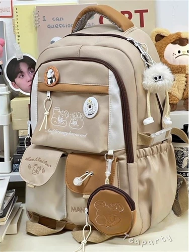 Японский свежий ранец, универсальная сумка через плечо, вместительный и большой рюкзак, для средней школы