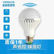 Shangke LED intelligent sound and light control bulb E27 screw mouth human radar sensor bulb corridor corridor household energy saving