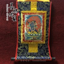 Tibetan Buddhism Donka Kumgang Hand Bodhisattva portrait bronzed with gold Little Donka high 35 x 20cm special price