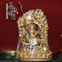 Tibetan Buddhism boutique Nepal handmade copper-gilded purple m custodian Buddha method the absolute value of the aberration is 1 2 feet