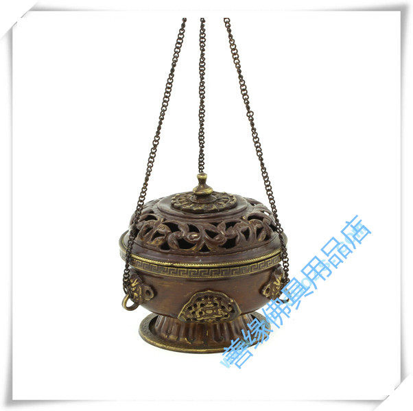 Imported Nepalese boutique copper hanging hollow incense burner lying incense burner line incense burner line incense burner