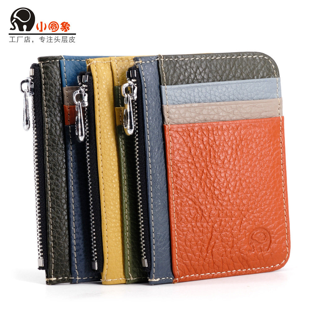 Small round elephant female short Korean version tide small fresh lady cute small wallet clutch bag coin purse driver's license bag