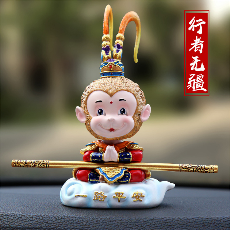 Car swing piece men's beautiful cute interior lovers section zodiac onboard small animal upscale monkey worktop male car