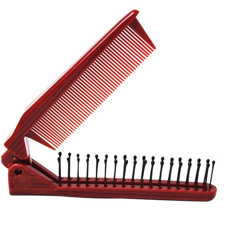 Kames travel folding comb makeup comb portable wig comb men and women heat resistant wide tooth comb hair