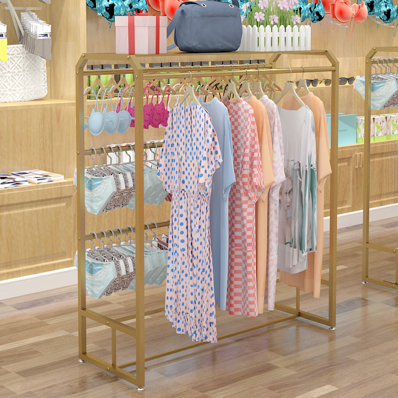 Underwear underwear Nakajima shelf store model pajamas bra display rack home double-sided hanging underwear shelf