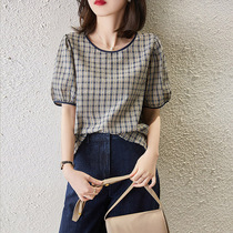 A D Hepburn -- X ten thousand species of grass recommended -- kilobirge short sleeve shirt Summer new design sensation blouse