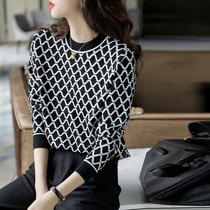 Bring your own suction eyes physique 2022 spring autumn new bump color wave magazon tattooing with a loose fashion blouse woman