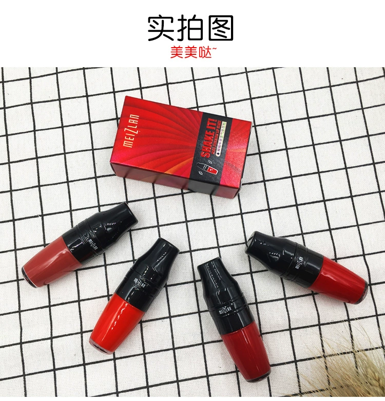 Air cushion lip glaze không đánh dấu lâu trôi dưỡng ẩm cho học sinh dễ thương Son môi lỏng Hàn Quốc son bóng mờ không thấm nước chính hãng - Son bóng / Liquid Rouge