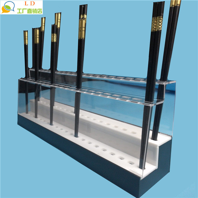 High-grade alloy chopsticks display stand stainless steel solid wood chopsticks shelf exhibition display frame acrylic