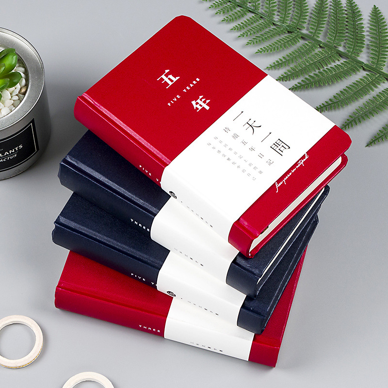 Time series Five years three years to remember this Day One Question Free book 365 days schedule A hand account notebook