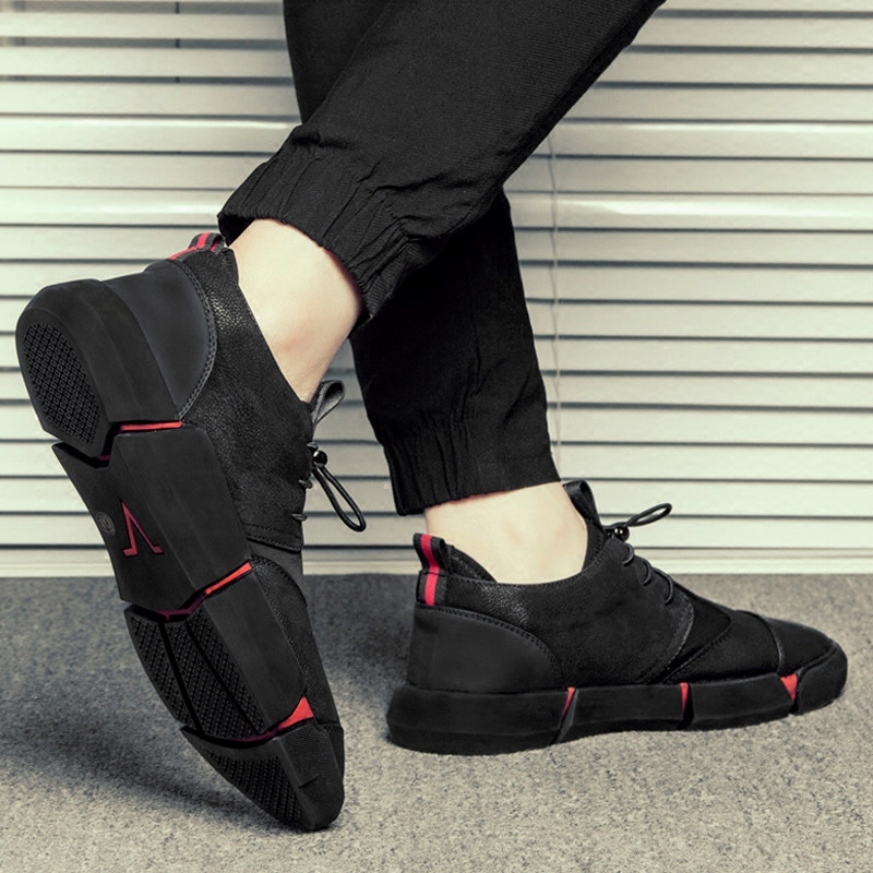 Quality 2022 Autumn new Korean version heightening casual leather shoes 100 Lap Bottom Plate Shoes Men's Leather Shoes Winter Tide Shoes