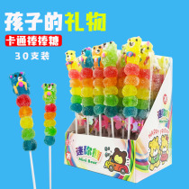 Childrens holiday sharing candy gift cute cartoon animal shape fudge skewered lollipop whole box batch bulk