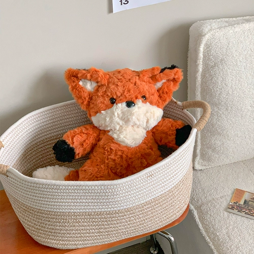 Милая кукла, плюшевая детская игрушка, успокаивающая подушка, лиса, енот