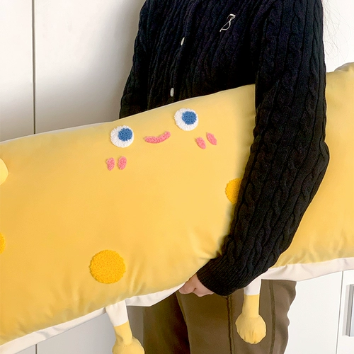 Сыр «сыр -это сила» -это артефакт с длинной подушкой на подушке на подушке с длинной квадратной подушкой и спящей подушкой