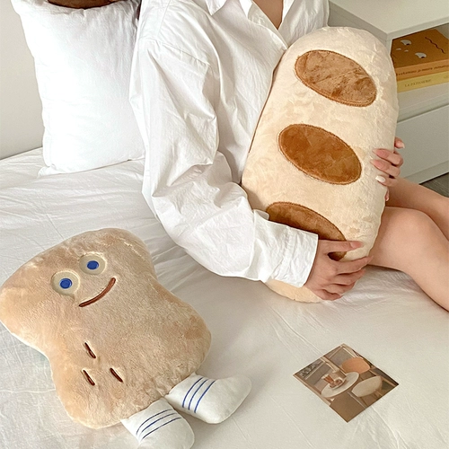 Акриловая милая подушка, плюшевая кукла для кровати, хлеб