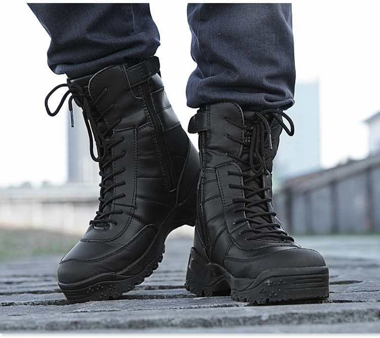 Bottes militaires pour homme - porter - Ref 1398378 Image 12