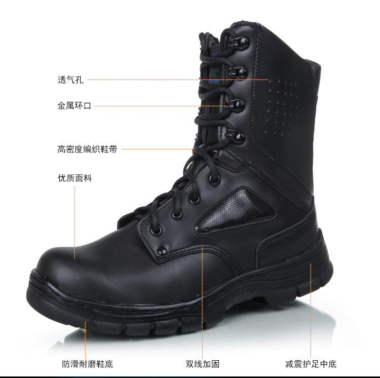 Boots militaires pour homme - porter - Ref 1397597 Image 9