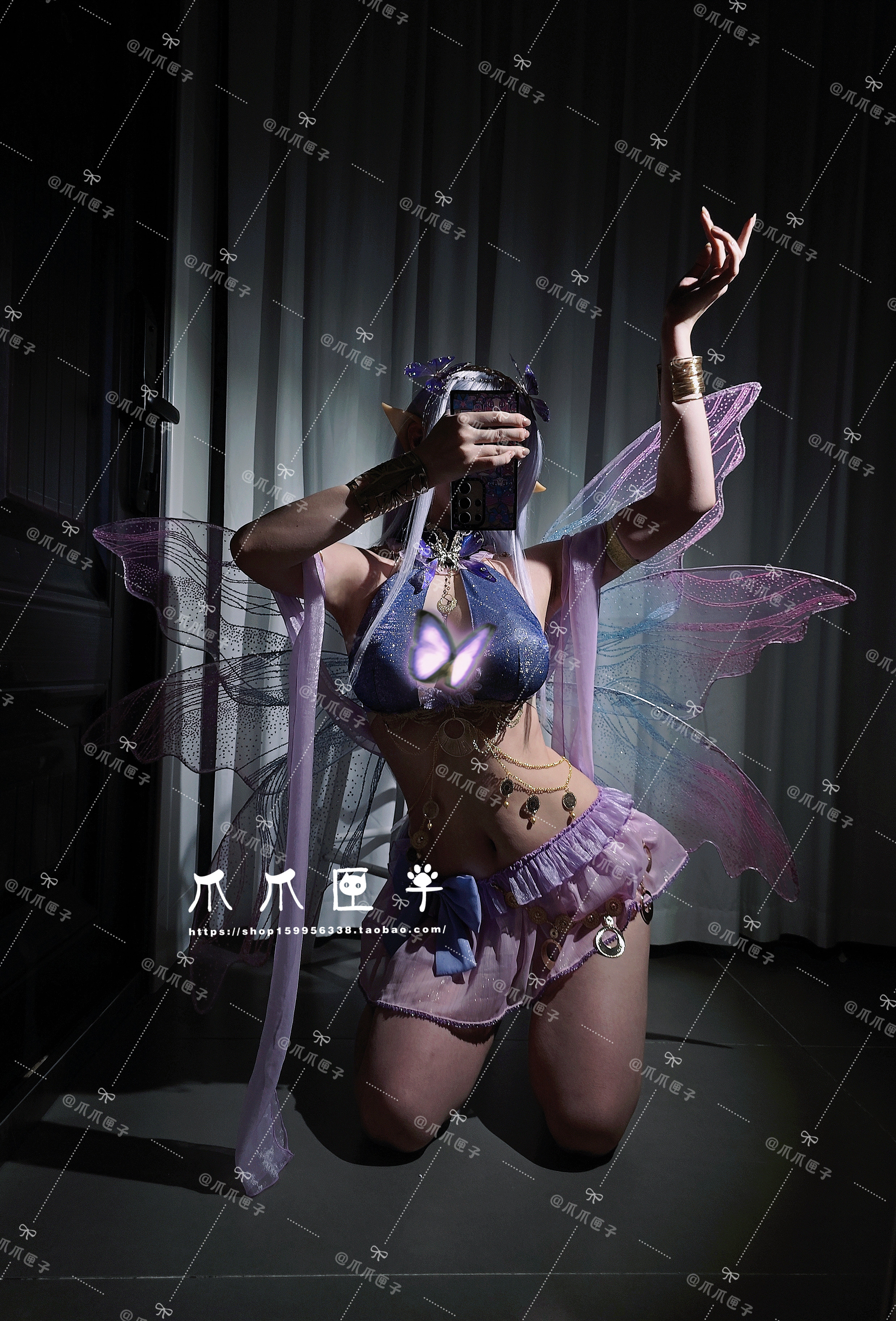 爪爪匣子】碧蓝航线柴郡cos礼服冰雪公主废稿cosplay定制-淘宝Taobao