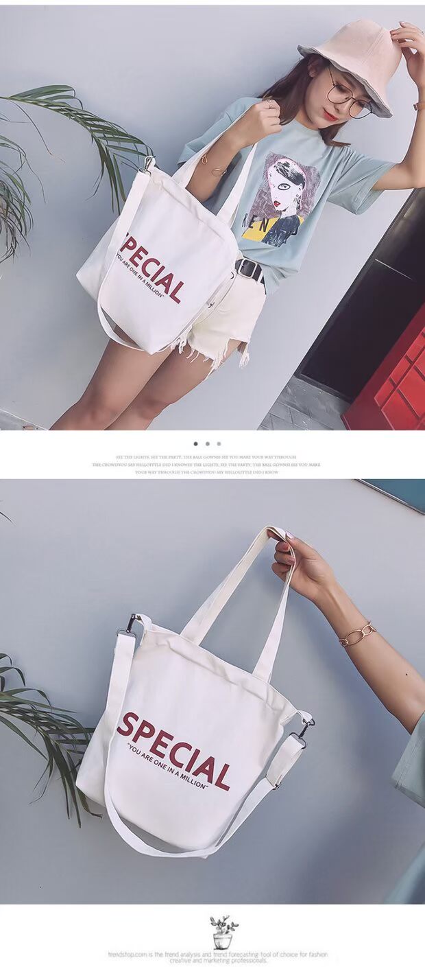 Túi vải bố nữ của Hàn Quốc ulzzang Harajuku văn học vải nữ vai Nhật Bản nhỏ túi nữ mới túi xách nữ đeo chéo