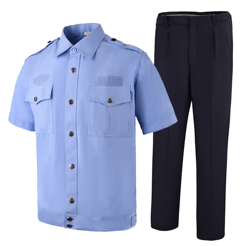 Summer duty service long sleeve shirt jacket security property traffic work system autumn outer suit for men and women