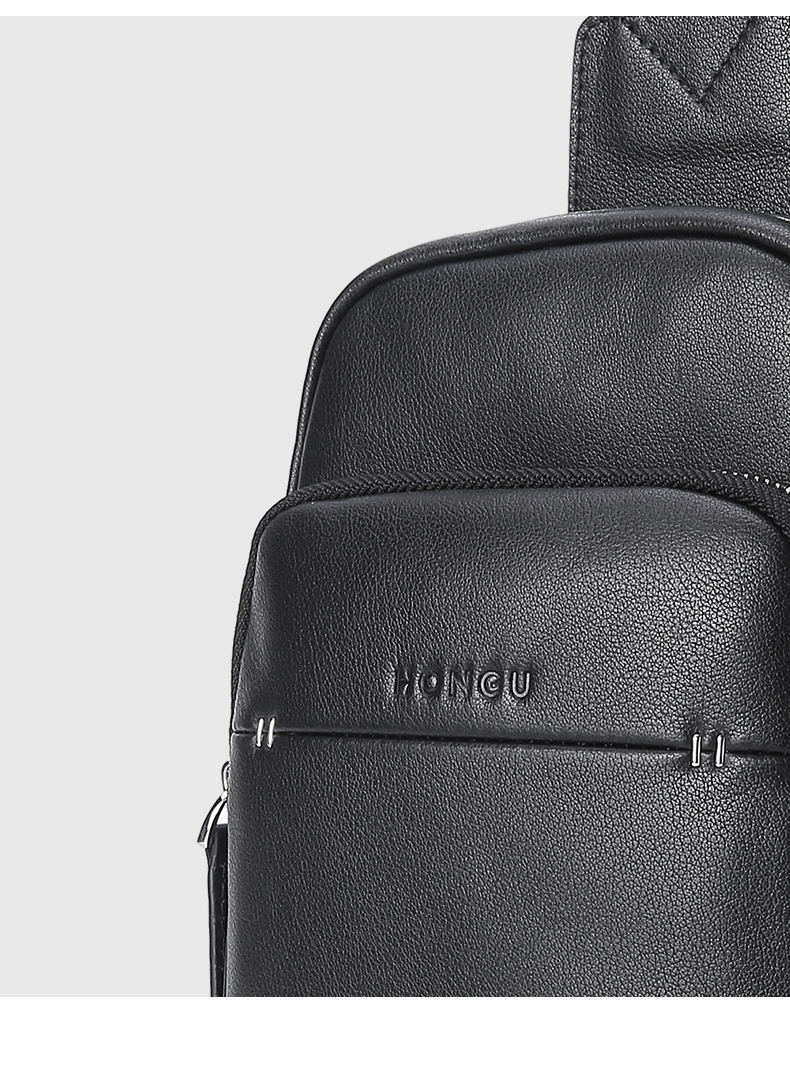 Red Valley leather nam túi ngực kinh doanh ngoài trời dây kéo túi da vai nam phiên bản Hàn Quốc nhỏ của túi Messenger thủy triều - Túi của con người balo juno