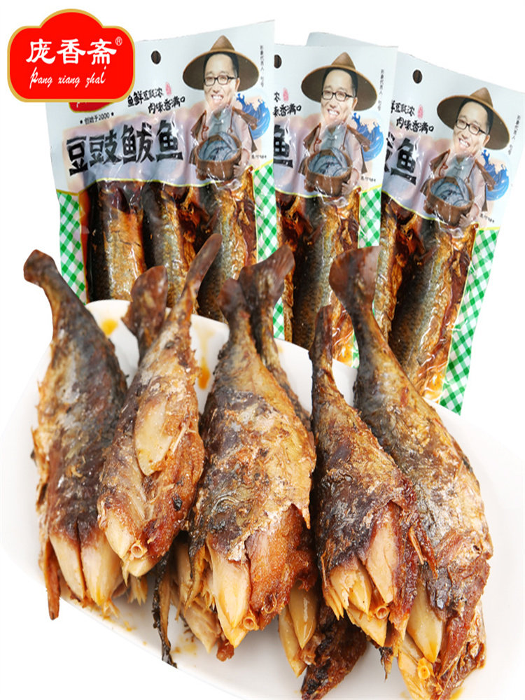 Pxz Fermented Soybean Mackerel Fresh Date Fish Meat Ready-To-Eat Delicacy Seafood Snack Fish Meat Side Dish for Rice and Wine
