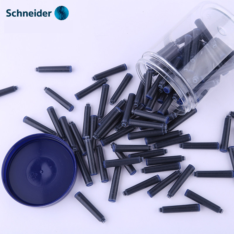 German imports Schneider ink sacks 100 bottled non-carbon ink ink emboldened Common ink guts pen ink disposable complementary liquid black blue blue black portable Schneider