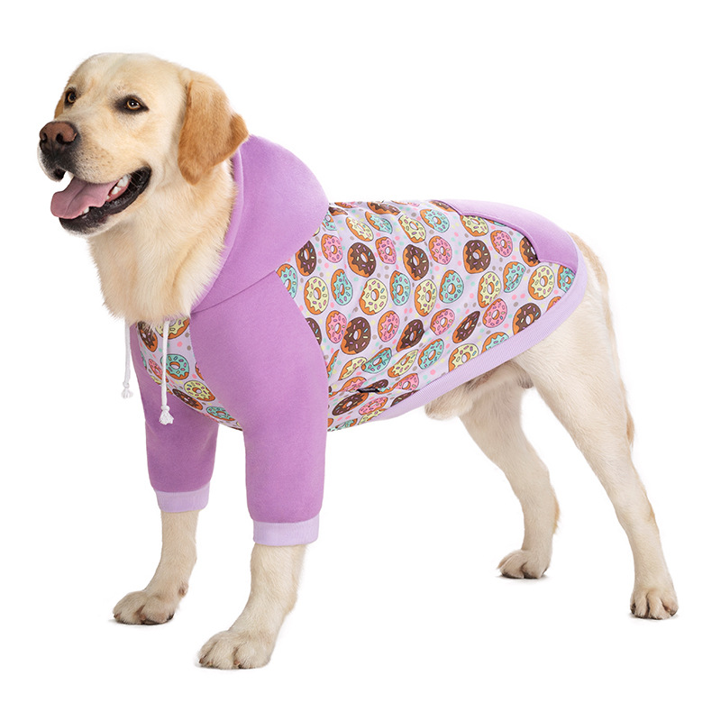 2010 new golden retriever large dog sweater cotton coat winter dog clothes plus cotton thickening warm dog big dog winter coat