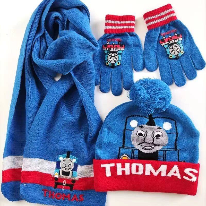 Ultra, детская шапка для мальчиков, зимний утепленный Ультрамен Тига, трикотажный шерстяной удерживающий тепло шарф, перчатки, комплект, 3 предмета OTHER / Other 