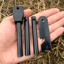 Bold outdoor flintstone tinder rod Magnesium rod tinder device Wild survival BC tinder equipment Tinder Waterproof and windproof