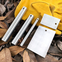 Outdoor wilderness fire take fire flintstone fuel pure magnesium block magnesium strip survival equipment magnesium rod tinder rod waterproof