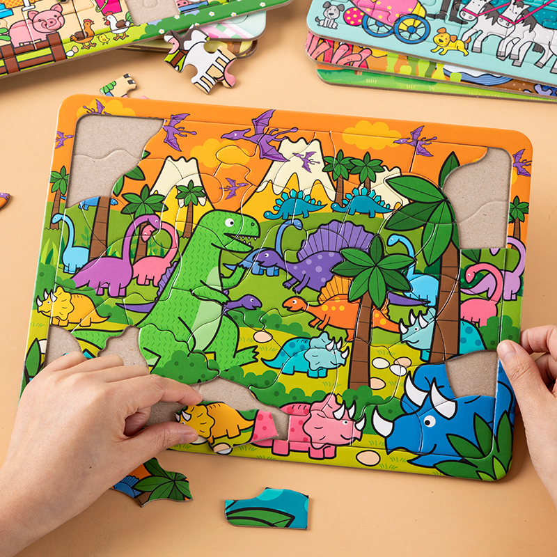 Children's jigsaw puzzles 3-4-6 years old boys and girls baby intelligence development children's jigsaw puzzle early education educational toys
