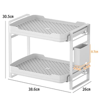 Двухэтажная сушилка, держатель для стакана, 38.6×26×30.5см