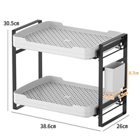 Двухэтажная сушилка, держатель для стакана, 38.6×26×30.5см