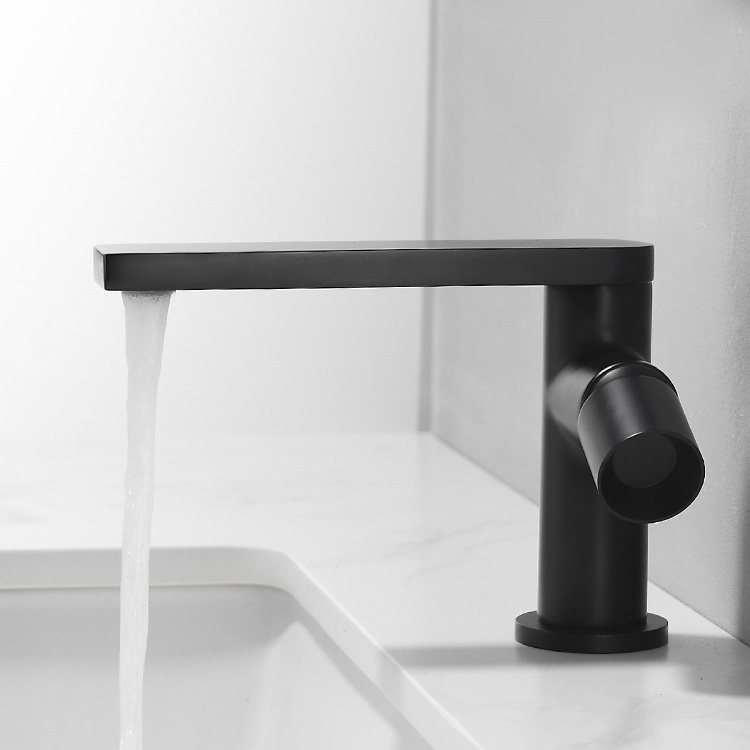 German taishiro basin faucet all copper hot and cold black dressing room home Tron Edali wash basin faucet