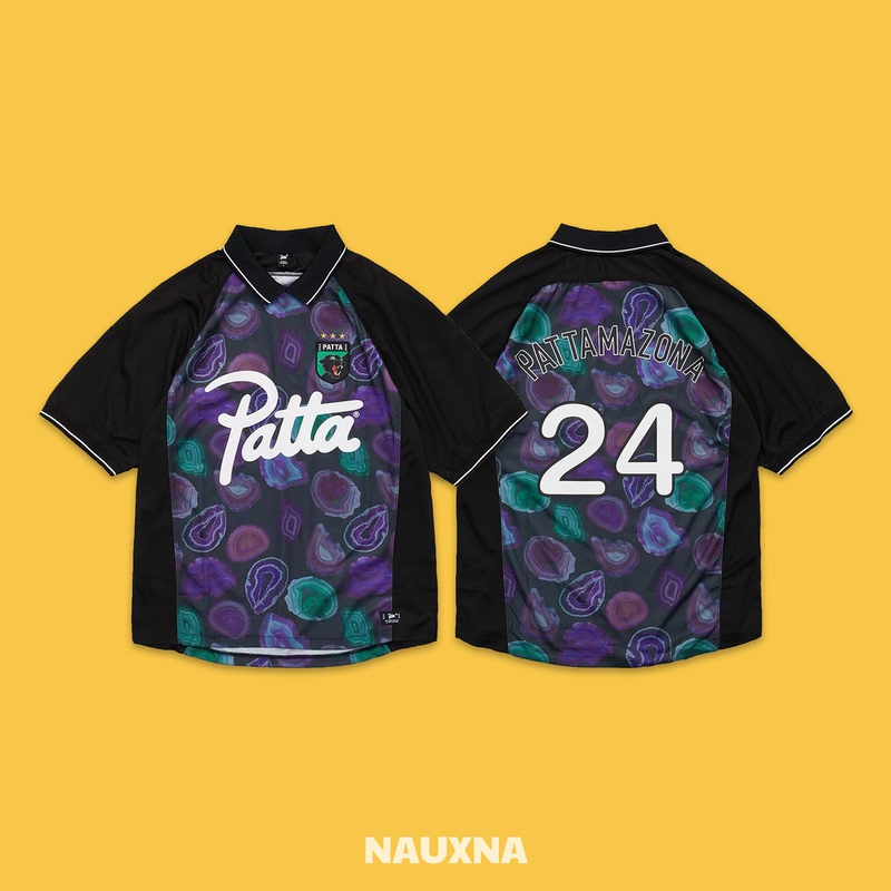 Patta Agathe Football Jersey Letter and Number Printed Lapel Jersey