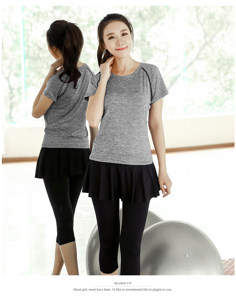 Kích thước lớn thể thao t-shirt nữ chất béo mm200 kg phòng tập thể dục quần áo khô nhanh quần áo yoga micro chất béo chạy mùa hè áo sơ mi lỏng lẻo thảm tập yoga cao cấp