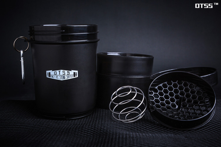 OTSS tùy chỉnh chuyên nghiệp thể dục thể thao chuyên nghiệp bột protein lắc cốc uống ba lớp cốc khuấy cốc thể thao 	bình nước thể thao gym