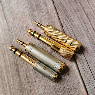 6.35 3.5 Professional Guitar Cable Adapter Audio Adapter (Large to Small) (Small to Large)